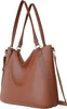 Damen Vegane Shopper Tasche Hobo Bag Umhänge Tasche  30672 Produktbild-Vorschau 2