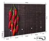 Wallario Handtuchhalter aus Glas, Motiv: Rote Produktbild-Vorschau 2