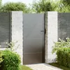 vidaXL Cancello da giardino nero 85 x 175 cm Acciaio Anteprima dell’immagine prodotto 2