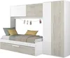 Bett Lev 90x200 cm mit Schrank und Bettschublade - Produktbild-Vorschau 1