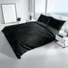 Baumwolle Bettwäsche Set 135x200 cm Wendebettwäsche Schwarz Produktbild-Vorschau 5