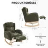 MODFU Schaukelstuhl mit verstellbare Fußstütze,Loungesessel Produktbild-Vorschau 7