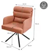 ML-Design Esszimmerstühle drehbar Orange Wohnzimmerstühle Produktbild-Vorschau 7