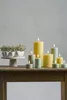 UYUNI LIGHTING Pillar LED-Kerze Rustic wheat yellow 15,2cm Produktbild-Vorschau 4