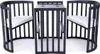 A dark gray crib and table set with white cushions, shown against a white background. Anteprima dell’immagine prodotto