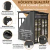 Kaminholzregal Metall mit Dach 185x105x185 verzinkt 1m tief Produktbild-Vorschau 6