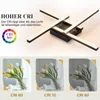 A modern LED ceiling light with a description of its high CRI rating and comparisons of light quality at different CRI levels. Produktbild-Vorschau
