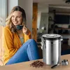Luftdichte Edelstahl Kaffeebohnen Dose 1,8L mit Vakuum Produktbild-Vorschau 7