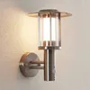Lindby LED-Außenwandlampe Gregory, Sensor, edelstahl, IP44 Produktbild-Vorschau 2