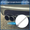 64mm 2.5" OD Tube D’Échappement Droite En Acier Inoxydable Voir les images du produit 2