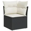 The Living Store 9-tlg. Garten-Sofagarnitur mit Kissen Produktbild-Vorschau 4