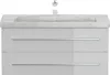 Badmöbel Waschplatz Marmor Carrara White "YAMO 100" weiß Produktbild-Vorschau 6