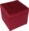 mg design Polsterhocker, 45x45 cm, Farbe Rood – weicher Produktbild-Vorschau 1