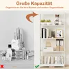 COSTWAY 5-poschodová knižnica, drevená polička so Náhľad obrázku produktu 6