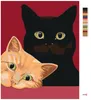 Zuty - Malen nach Zahlen - ZWEI KATZEN UND ROTER Produktbild-Vorschau 3