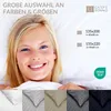 Damast Bettwäsche 135x200 Weiß gestreift Bettbezug 135 x Produktbild-Vorschau 5