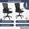 DELUKE® Bürostuhl Ergonomisch CHOPO Schreibtischstuhl mit Produktbild-Vorschau 3
