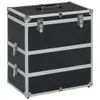 vidaXL Kosmetyczka 37x24x40 cm czarne aluminium Podgląd zdjęcia produktu 8