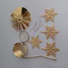 DECOLED Anjelské zvonenie, 8 x 13 cm, vločky, zlaté Náhľad obrázku produktu 4
