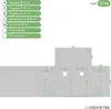 A diagram showing the features and dimensions of a grow tent, with a legend of symbols and text. Produktbild-Vorschau