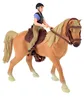 Toi-Toys 37160A  - Braunes Pferd mit Reiter und Zubehör Produktbild-Vorschau 3