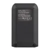 The back of a black electronic device with text and logos. Produktbild-Vorschau