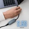 USB-C ETHERNET ADAPTER Adapter LAN RJ45 2.5 Gb/s 2.5G Podgląd zdjęcia produktu 3