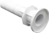 A white plastic pool fitting with threaded connection on a white background. Produktbild-Vorschau