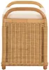 KRINES HOME Rattanowy stołek z miejscem do przechowywania Podgląd zdjęcia produktu 4