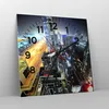 Wanduhr - Quadrat - Glasuhr - Architektur Industrie Nacht Produktbild-Vorschau 4