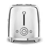 A white metallic toaster shown from the front on a white background. Anteprima dell’immagine prodotto