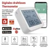 GoSmart Digitales Thermometer mit Hygrometer, Funk-Sensor, Datum, ZigBee EGS0101 Produktbild-Vorschau