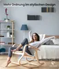 UNITURE® - 2er Set - Wandregal weiß - Moderne Regal Wand Produktbild-Vorschau 3