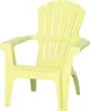 A single yellow Adirondack chair shown from the front-left. Produktbild-Vorschau