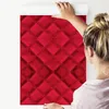 10m VLIES TAPETE Rolle Rotesd Muster Leder Gesteppt Produktbild-Vorschau 4
