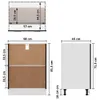 vidaXL Unterschrank Lyon Schwarz 60x46x81,5 cm Produktbild-Vorschau 6
