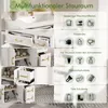 MODFU Badezimmerschrank mit Waschbecken aus Keramik und Produktbild-Vorschau 4