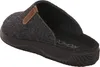 A single gray slipper with a brown accent is shown from a side-angle on a white background. Produktbild-Vorschau