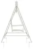 vidaXL Panchina a dondolo in acciaio 113 x 121,5 x 168 cm Anteprima dell’immagine prodotto 4