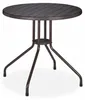 Relaxdays Gartentisch, Holz-Optik, runder Outdoortisch, Produktbild-Vorschau 9
