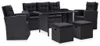 vidaXL 6-tlg. Garten-Lounge-Set mit Kissen Poly Rattan Produktbild-Vorschau 8