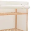 vidaXL Armadio bianco 79 x 40 x 170 cm tessuto Anteprima dell’immagine prodotto 3