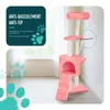 VOUNOT® Kratzbaum 112cm, Mehrstöckiger Katzenbaum mit Produktbild-Vorschau 4