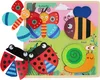 HOLZ puzzle für Kinder, GROßES Lernpuzzle, Tiere im Garten Produktbild-Vorschau 2