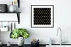 MuchoWow® Gerahmtes Poster Muster - Gold - Kariert 40x40 cm Produktbild-Vorschau 4