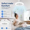 Ventilatore a soffitto da 48W con luce LED, lampada da Anteprima dell’immagine prodotto 15