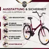 Dallas Bike Klapprad - 24 Zoll - Bordeauxrot-Schwarz - Produktbild-Vorschau 5