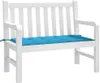 vidaXL Záhradná lavička Modrá 100x50x3 cm Oxford Fabric Náhľad obrázku produktu 3
