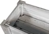 Close-up view of the corner of a wooden raised garden bed. Produktbild-Vorschau