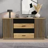 Buffet Merax en MDF avec 4 tiroirs et 2 portes, finition Voir les images du produit 4